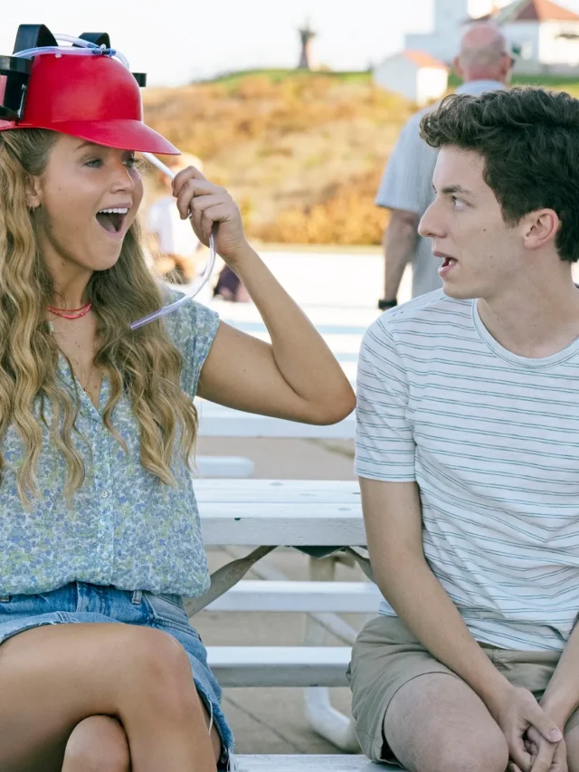 Where does the beach scene in ‘No Hard Feelings’ take place?